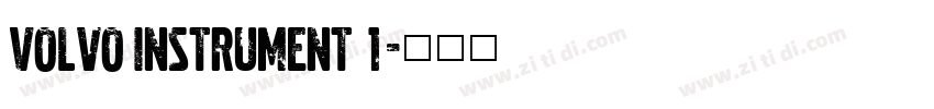 Volvo Instrument 1字体转换